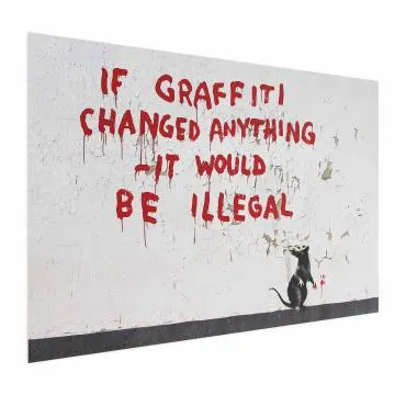 Plakat Cytat graffiti 90x60 cm bez ramy bez marginesu