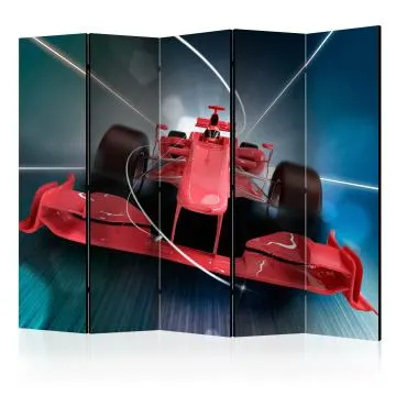 Parawan akustyczny Street art 225x172 cm 5-częściowy czarny