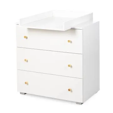 Komoda dla dzieci KAROLINA 80cm biała z przewijakiem