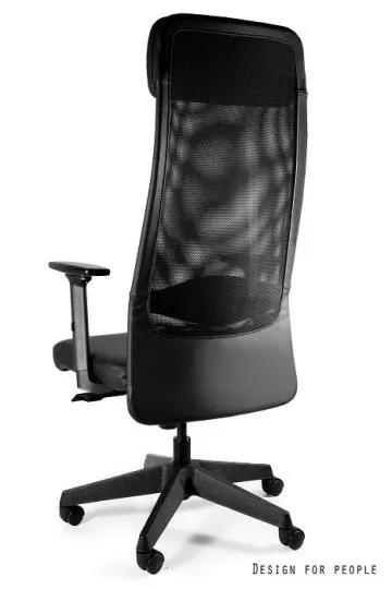 Fotel biurowy ARES SOFT czarny/ekoskóra