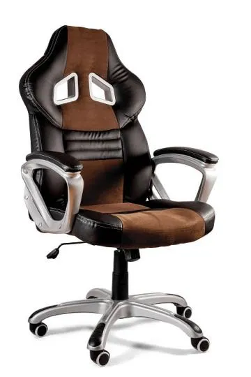 Fotel gamingowy DYNAMIQ V15 czarny/brązowy