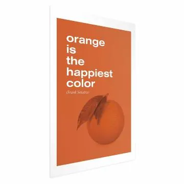 Plakat The Happiest Colour 29,7x42 cm bez ramy z marginesem
