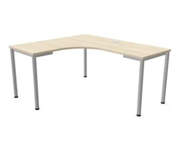 Biurko narożne EASY SPACE I-LEG LS 160x140cm akacjowe