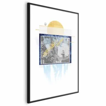 Plakat Antarktyda 60x90cm z ramą czarną bez marginesu