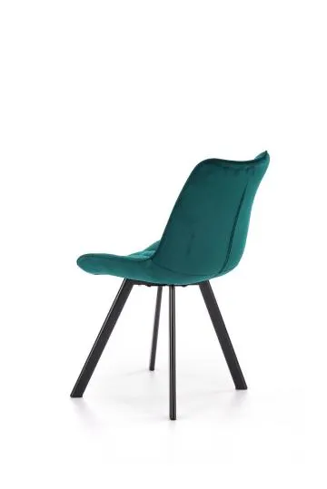 Krzesło tapicerowane K332 VELVET turkusowe