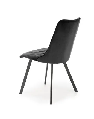 Krzesło tapicerowane K450 VELVET czarne