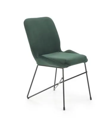 Krzesło tapicerowane K454 VELVET ciemnozielone