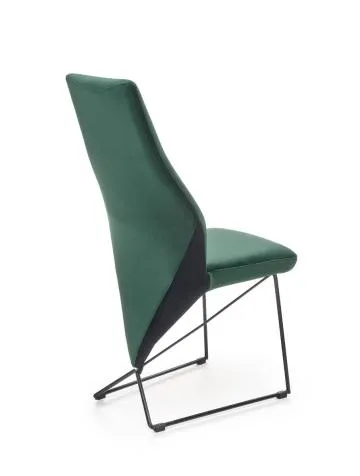 Krzesło K485 VELVET ciemnozielone