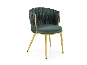 Krzesło tapicerowane K517 VELVET zielone