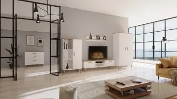 Komoda DENVER 100 biała/hikora