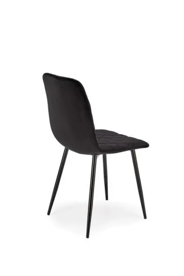 Krzesło tapicerowane K525 VELVET czarne