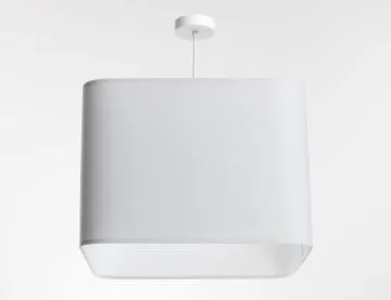 Lampa wisząca KWADRO LEN 008-40w20 biała