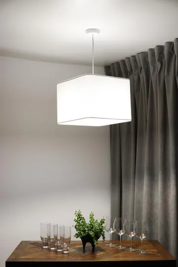 Lampa wisząca KWADRO LEN 008-40w30 biała
