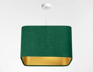 Lampa wisząca KWADRO SUE 40w25 zielona/złota