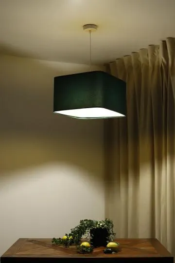 Lampa wisząca KWADRO SUE 40w30 zielona/złota