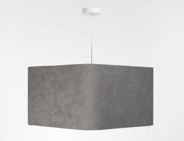 Lampa wisząca KWADRO SUE 40w30 szara/złota