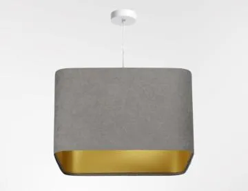 Lampa wisząca KWADRO SUE 40w20 szara/złota