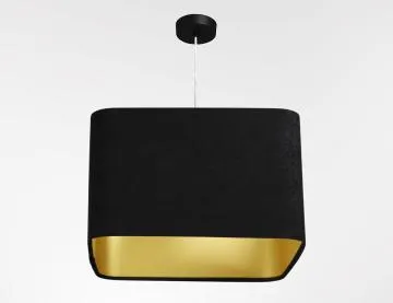 Lampa wisząca KWADRO SUE 40w20 czarna/złota