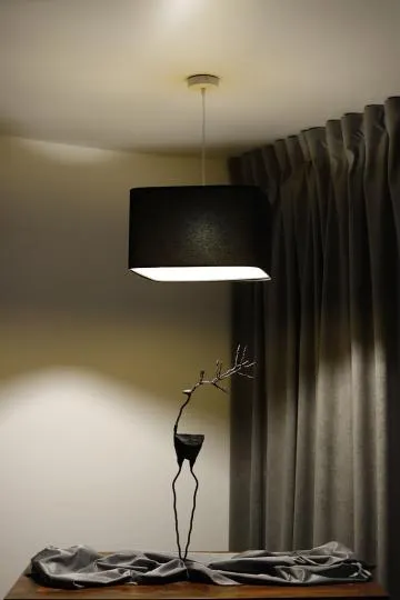 Lampa wisząca KWADRO SUE 40w30 czarna/złota