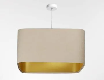 Lampa wisząca KWADRO SUE 40w30 beżowa/złota