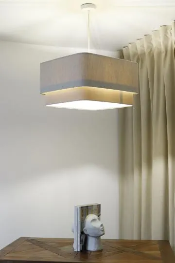 Lampa wisząca KWADRO DUO 002 51x47cm kremowa