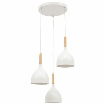 Lampa wisząca WOLDES II biała
