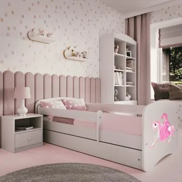 Łóżko dziecięce BABY DREAMS 180x80 księżniczka na koniu
