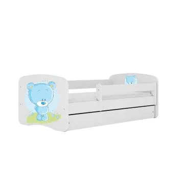 Łóżko dziecięce BABY DREAMS 160x80 niebieski miś