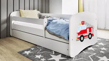 Łóżko dziecięce BABY DREAMS straż pożarna 140x70