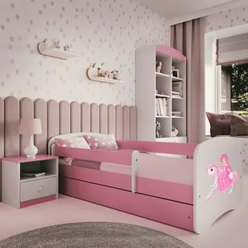 Łóżko dziecięce BABY DREAMS 140x70 księżniczka na koniu
