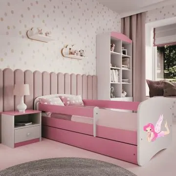 Łóżko dziecięce BABY DREAMS 160x80 wróżka ze skrzydełkami