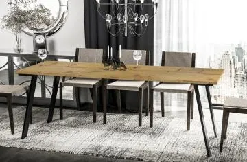 Stół rozkładany LIWIA 130(210)x80 dąb artisan