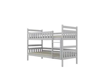 Łóżko piętrowe BARTEK 160x80 białe drewniane