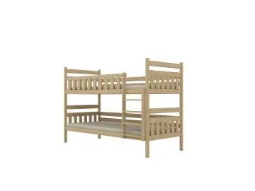 Łóżko piętrowe BARTEK 160x80 sosna lakierowana drewniane