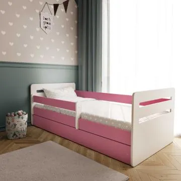 Łóżko dziecięce TOMI 140x80 różowe