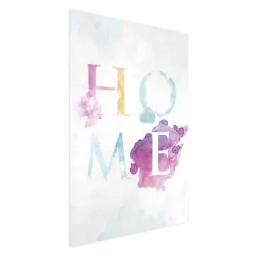 Plakat Tęczowe home 29,7x42 cm bez ramy bez marginesu
