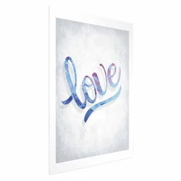 Plakat Love 60x90 cm bez ramy z marginesem