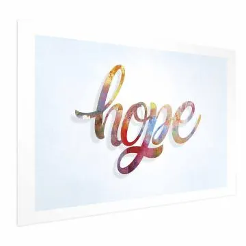 Plakat Hope 42x29,7 cm bez ramy z marginesem