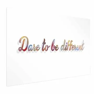 Plakat Be different 60x40 cm bez ramy z marginesem