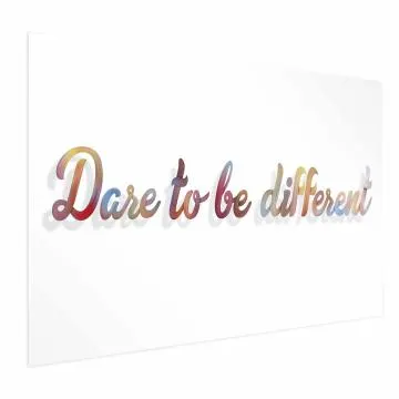 Plakat Be different 60x40 cm bez ramy bez marginesu