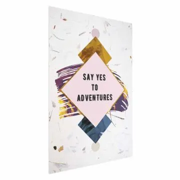 Plakat Say yes 21x30 cm bez ramy bez marginesu