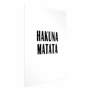 Plakat Hakuna Matata 60x90 cm bez ramy z marginesem