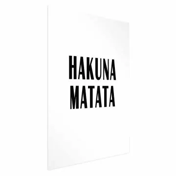 Plakat Hakuna Matata 21x30 cm bez ramy bez marginesu