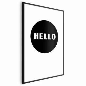 Plakat Na dzień dobry 60x90 cm z ramą czarną bez marginesu