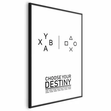 Plakat Choose your destiny 60x90 cm z ramą czarną bez marginesu