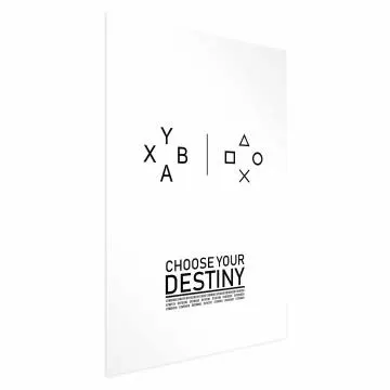 Plakat Choose your destiny 40x60 cm bez ramy z marginesem