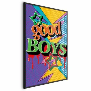 Plakat Good Boys 29,7x42 cm z ramą czarną bez marginesu