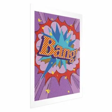 Plakat Bang 60x90 cm bez ramy z marginesem