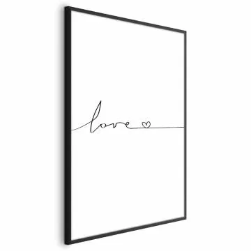 Plakat Miłość wszędzie 40x60 cm z ramą czarną bez marginesu