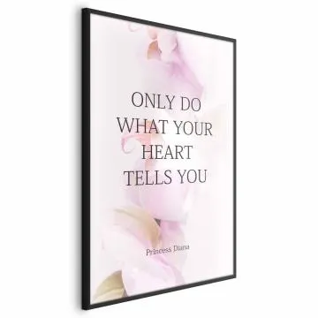 Plakat Heart 40x60 cm z ramą czarną bez marginesu